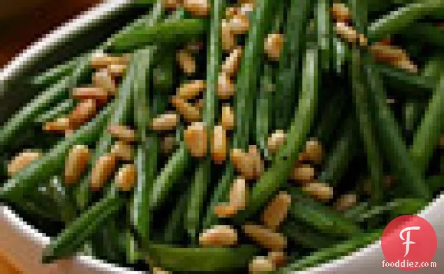 Crisp Haricots Verts with Pine Nuts