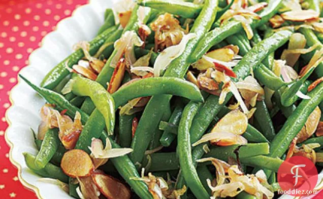 Green Beans with Shallots and Almonds