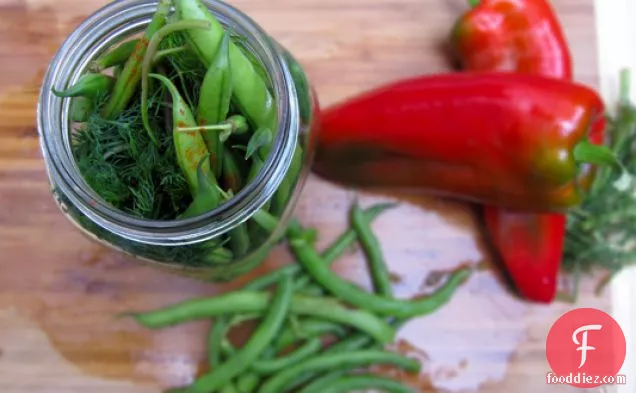 Klamath River Spicy Pickled Green Beans