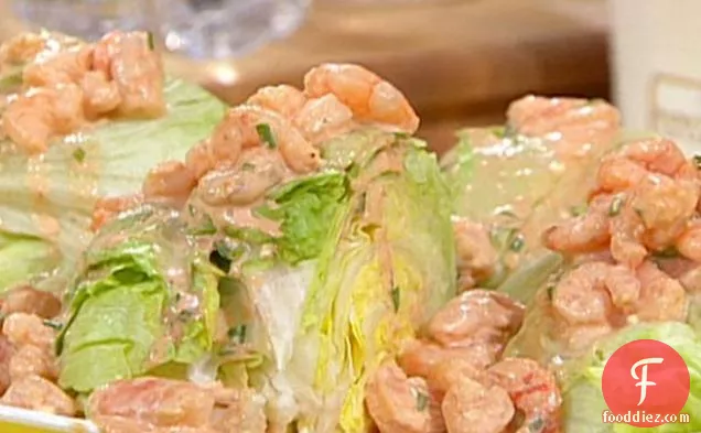 Iceberg Salad with Shrimp