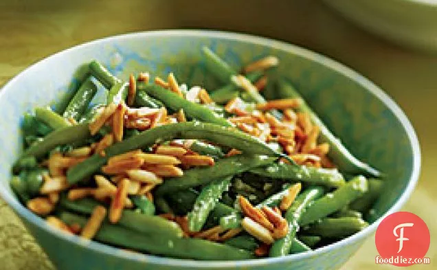 Green Beans With Toasted Slivered Almonds