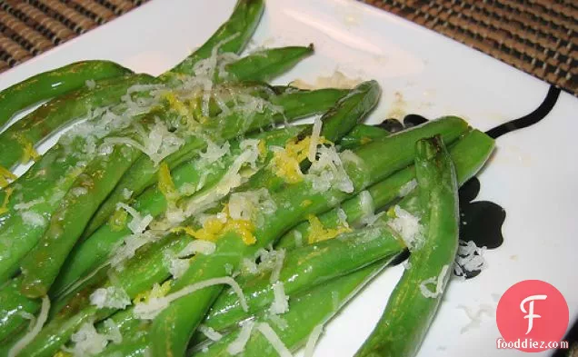 Green Beans In Butter And Lemon With Parmigiano Reggiano