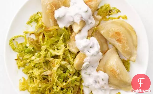 Pierogi with Curried Cabbage