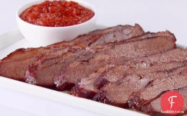Spiced Beef Brisket with Smokey BBQ Sauce (Texas)