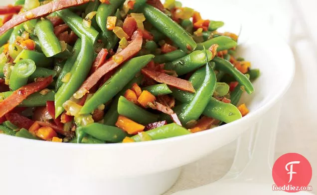 Green Beans with Soffritto and Country Ham