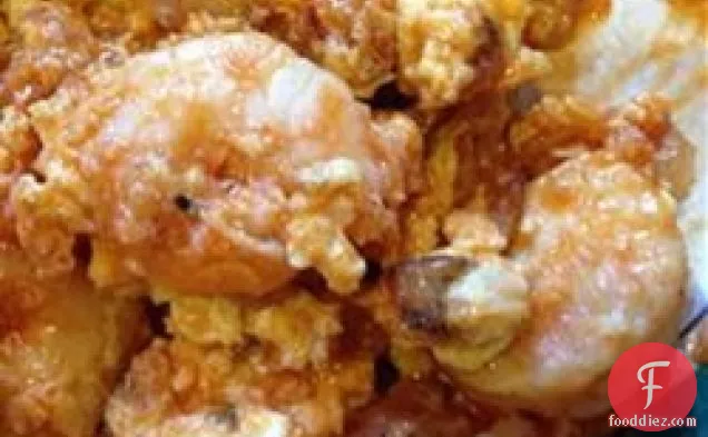 Scrambled Eggs and Shrimp