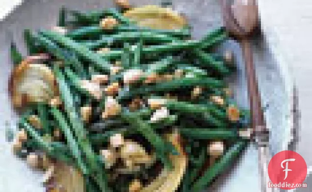 Lemon-Roasted Green Beans with Marcona Almonds