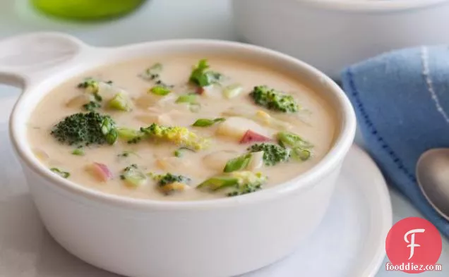 Healthified ब्रोकोली छेददार सूप