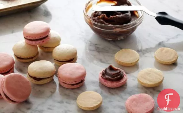 Chocolate Filled Almond Macarons