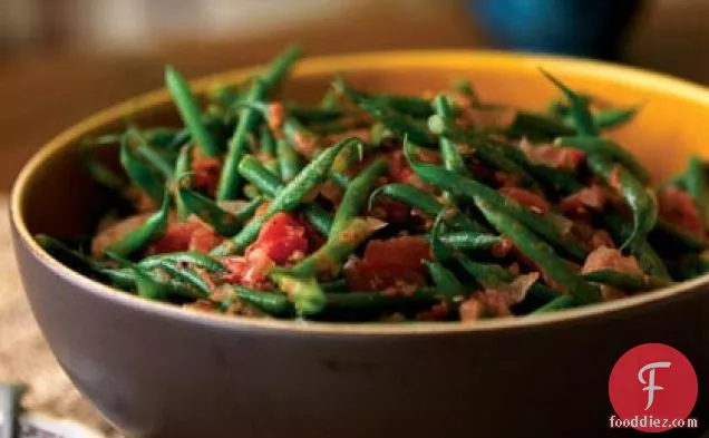 Green Beans with Roasted Tomatoes and Cumin