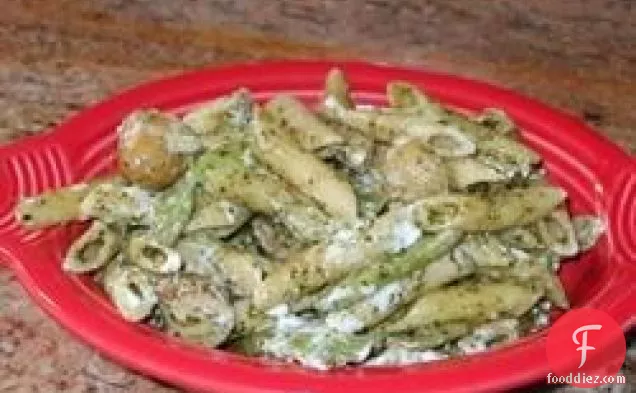 Pesto Pasta with Green Beans and Potatoes