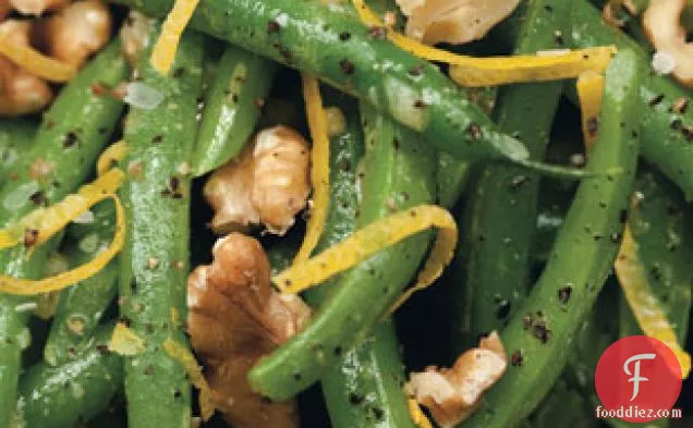 Green Beans And Walnuts With Lemon Vinaigrette