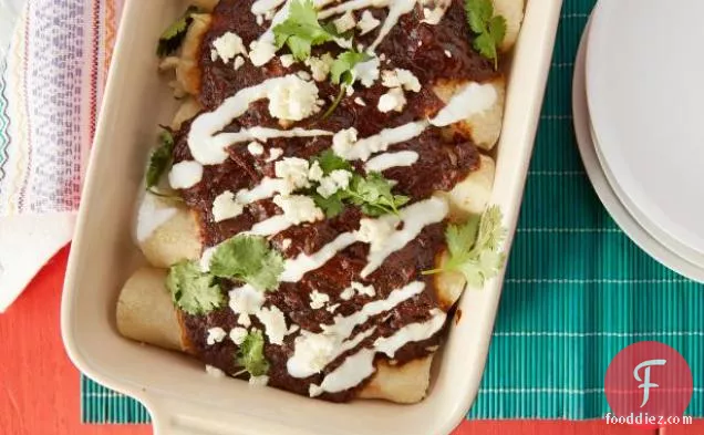 Easiest Ever' Chicken Mole Enchiladas
