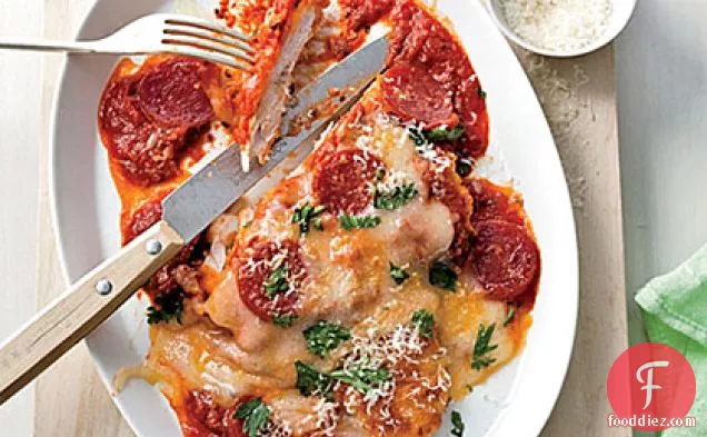 Chicken Parmesan with Pepperoni