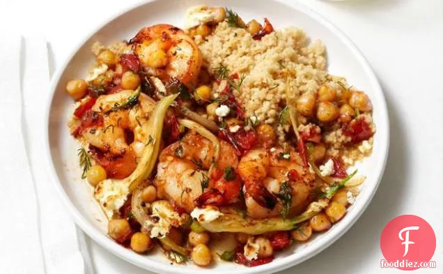 Greek Shrimp and Couscous