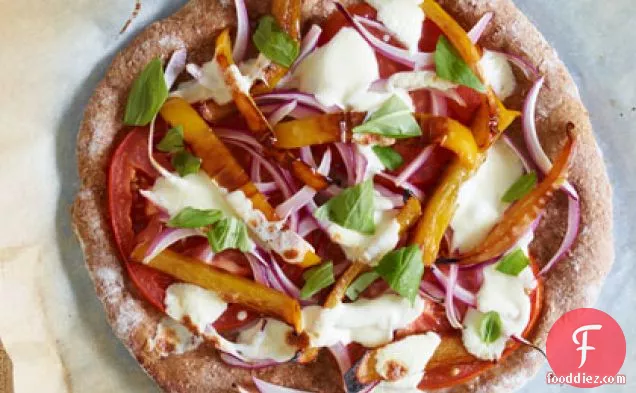 Individual Fresh Mozzarella-Tomato Pizzas