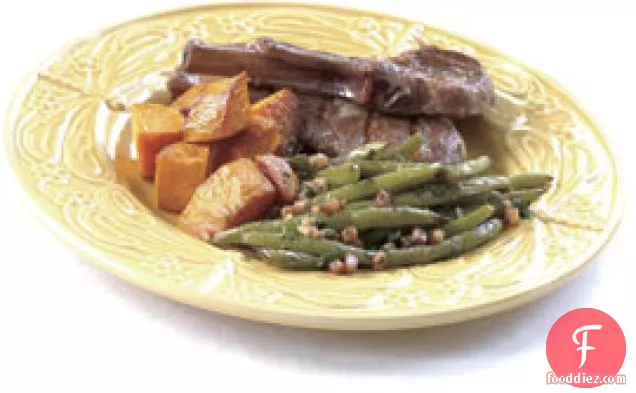 Green Beans With Pancetta, Garlic & Herbs