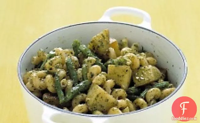 Pasta With Pesto, Potatoes, And Green Beans