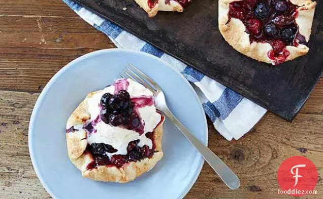 Red, White, and Blue Cherry Pies