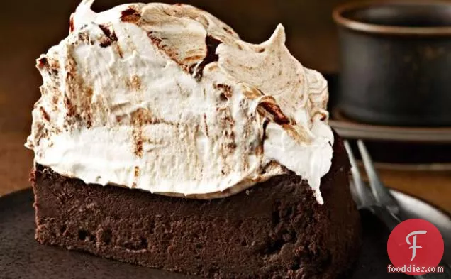 Towering Flourless Chocolate Cake