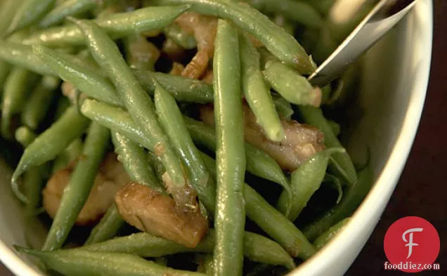 Haricots Verts and Chestnuts with Date Vinaigrette