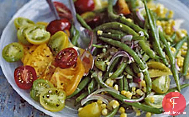 Green Bean, Corn, And Tomato Salad