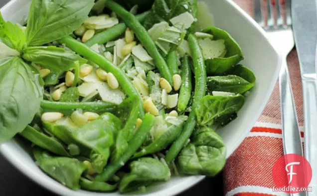 Basil, Parmesan And Green Beans. The 