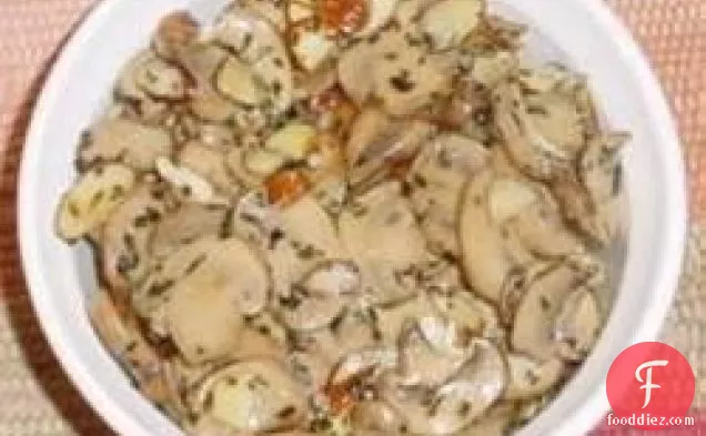 Baked Brie with Mushrooms and Almonds