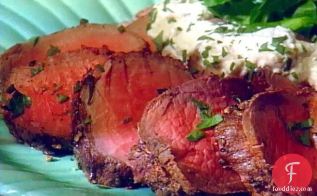 Cold Roast Fillet of Beef with Cracked Pepper Crust