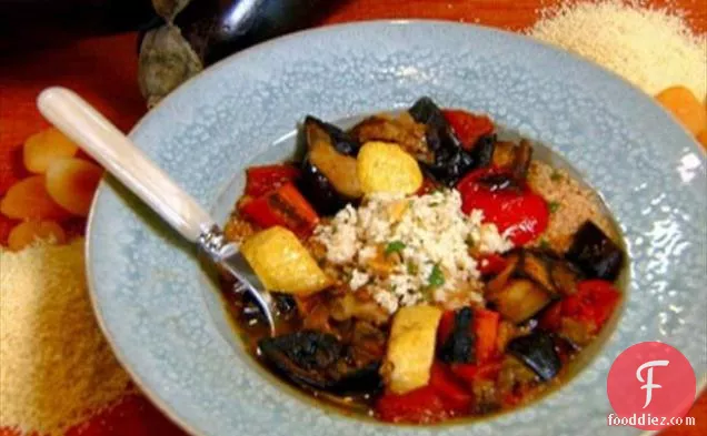 Roasted Vegetable Stew with Moroccan Couscous