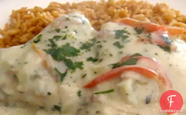 Chicken Fricassee with Tomato Basil Pilaf