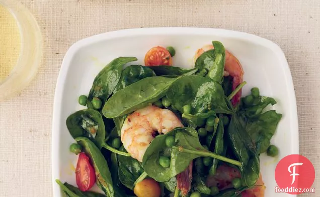 Spinach-and-Shrimp Salad with Chile Dressing