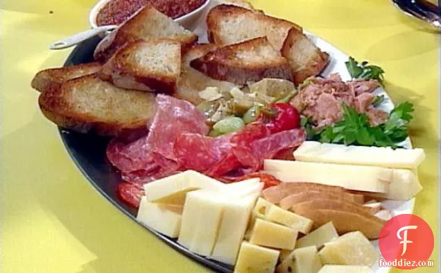 Antipasto with Red Pepper Tapenade