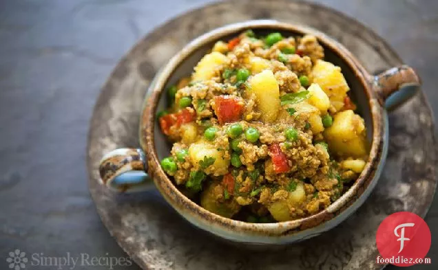 Curried Ground Turkey With Potatoes