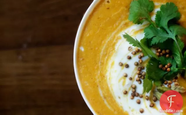 Curried Lentil Soup with Coconut Milk