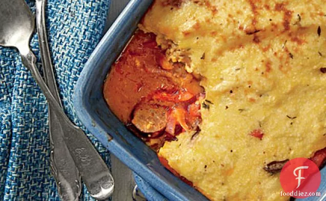 Sausage, Pepper, and Grits Casserole