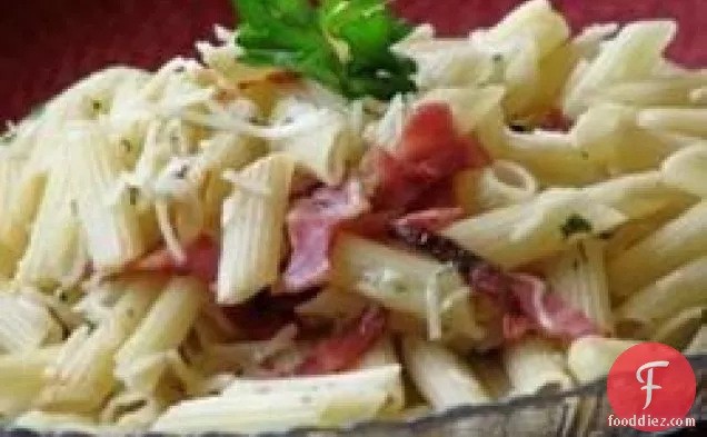Bacon and Parmesan Penne Pasta
