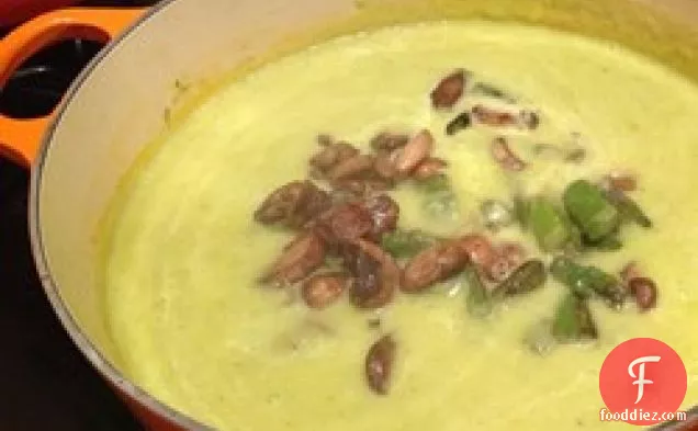 Cream of Asparagus and Mushroom Soup