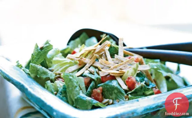 Caesar Salad with Chile-Cilantro Dressing