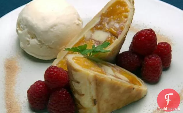 Appleberry-Peach Strudel-Style Pastry