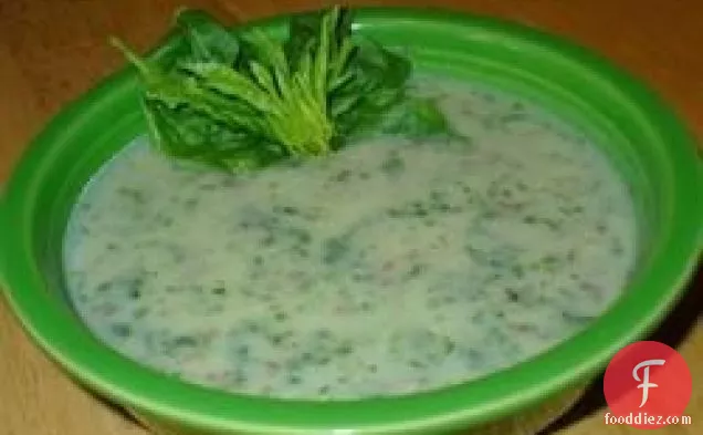 Spinach, Potato, and Nutmeg Soup