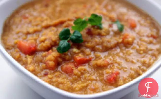 Dinner Tonight: Curried Red Lentils with Coconut Milk