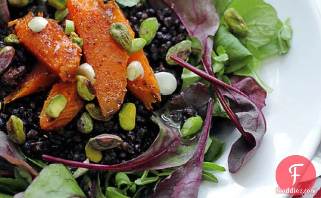 Sweet Potato, Lentils And Mixed Leaves