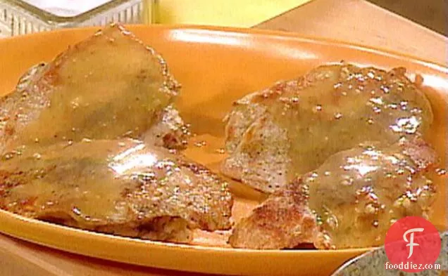 Turkey Cutlets with Cranberry Orange Stuffing and Pan Gravy