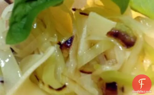 Butter Garlic Cabbage and Kluski Noodles