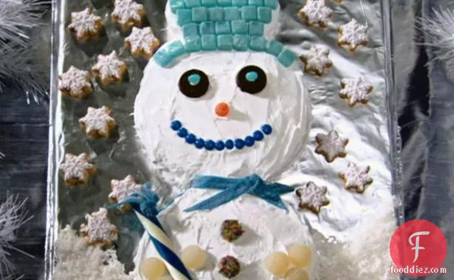 Snowman केक