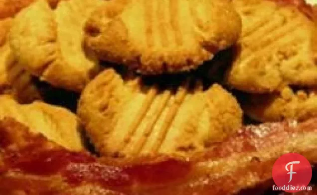 Joanna's Crispy Peanut Butter and Bacon Cookies.