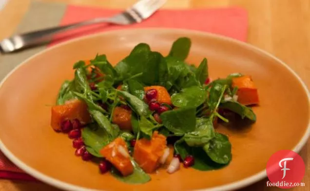 Butternut Squash and Watercress Salad with Champagne Vinaigrette
