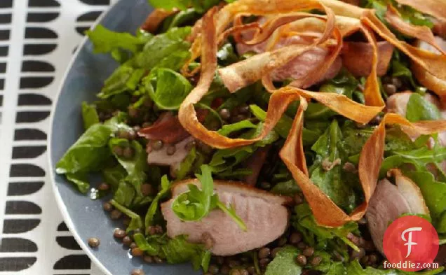 Duck Breast, Lentil and Parsnip Salad