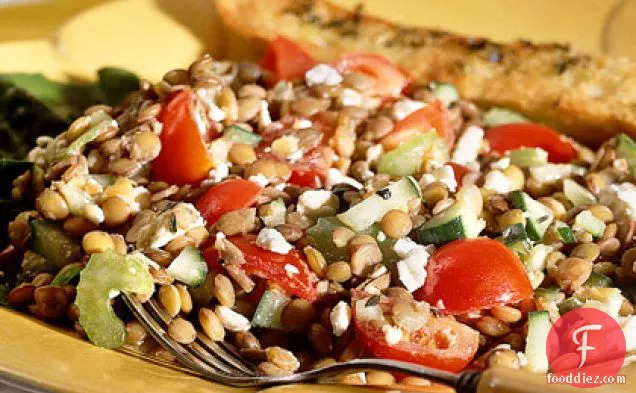 Lentil Salad with Feta Cheese
